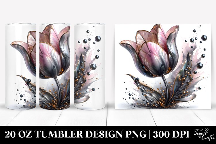 Glossy Tulip Tumbler example image 1
