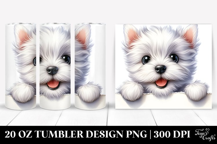 Cute West Highland Tumbler example image 1