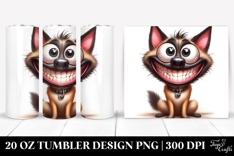Watercolor Malinois Tumbler example image 1