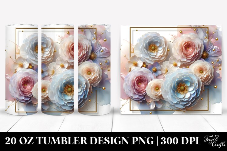 Glossy Ranunculus | 20 oz Tumbler