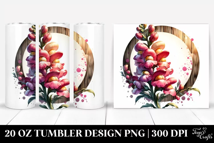 Glossy Snapdragon Tumbler