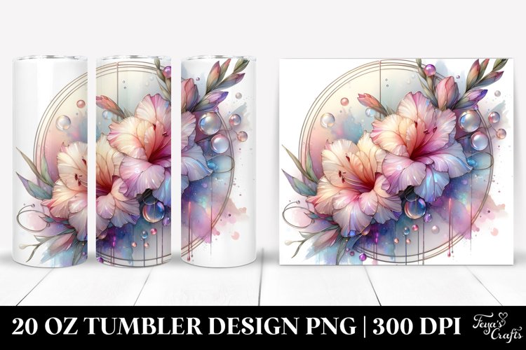 splashy Gladiolus Tumbler
