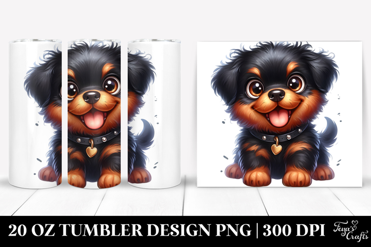 Happy Baby Rottweiler.20 Oz Tumbler
