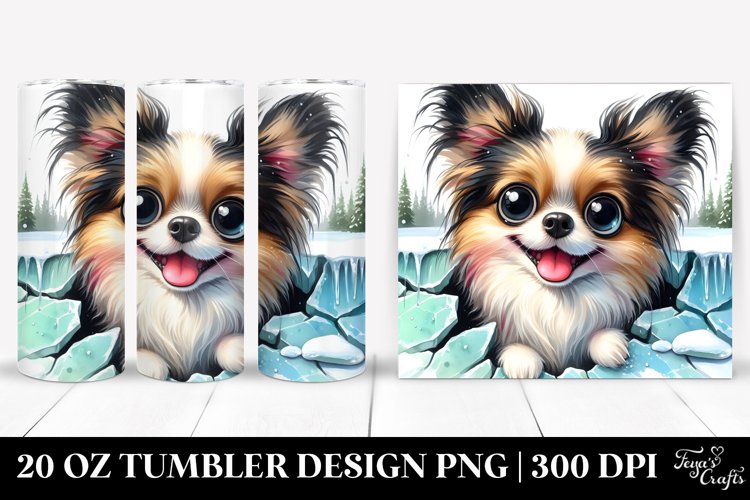 Crazy Funny Papillon Tumbler