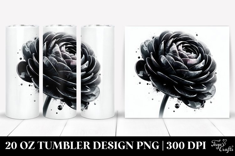 Glossy Ranunculus Tumbler