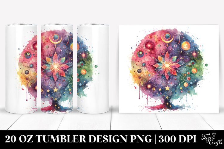 Celestial Mushroom Splash | 20 Oz Tumbler example image 1
