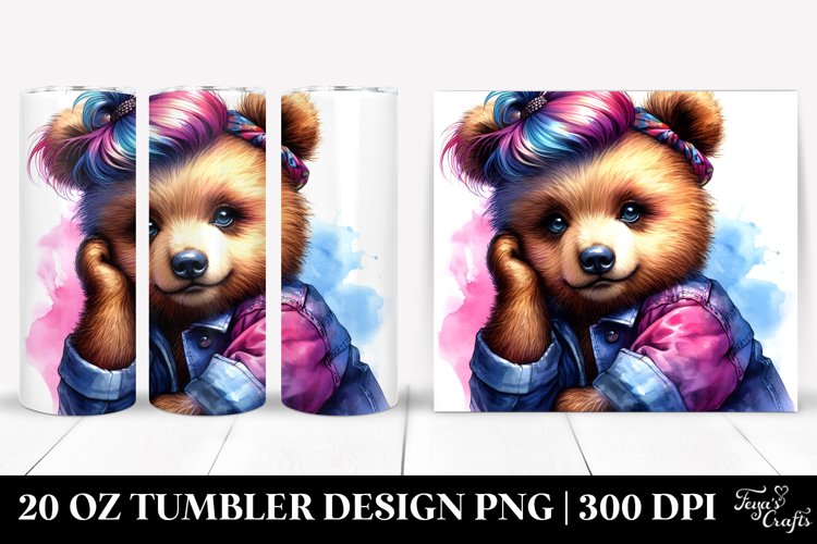 Cute Baby Bear Model with Cool Haircut