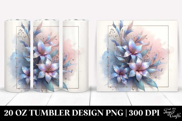Abstract Lobelia made of Material example image 1