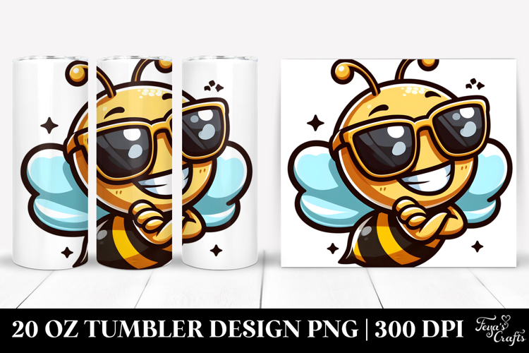 Cute Bee, 20 Oz Tumbler