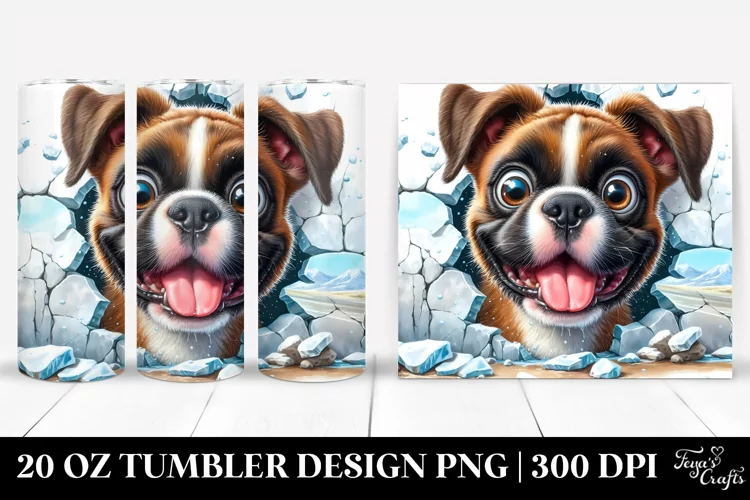 Crazy Looking Boxer Tumbler