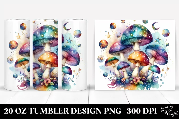 Magical Celestial Mushroom | 20 Oz Tumbler