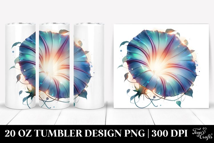 Shiny Morning Glory | 20 Oz Tumbler example image 1