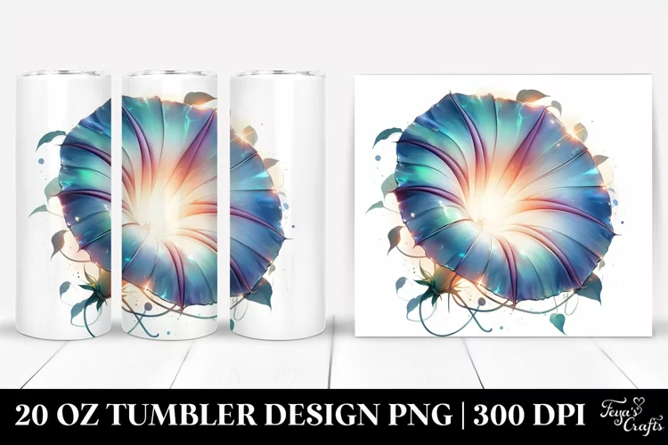 Shiny Morning Glory | 20 Oz Tumbler