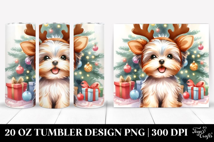 Happy Yorkipoo 20 Oz Tumbler example image 1