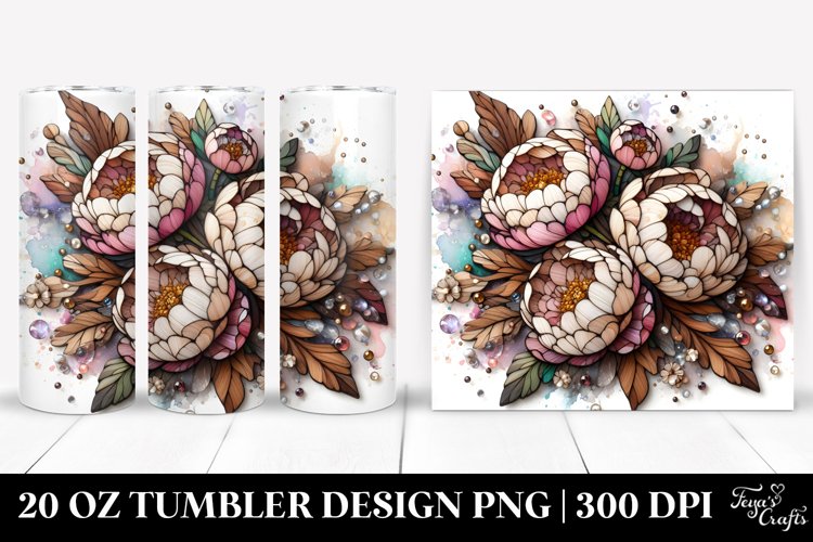 Detailed Wooden Stained Tumbler example image 1