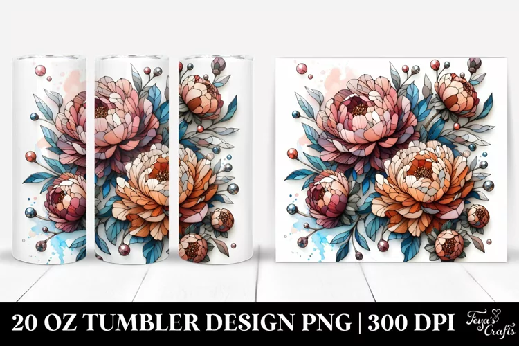 Detailed Wooden Stained Tumbler