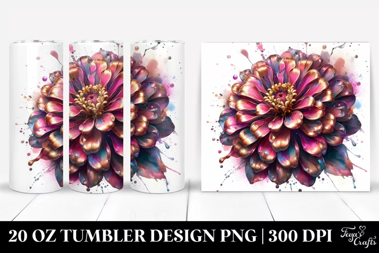 Shiny Zinnia Tumbler