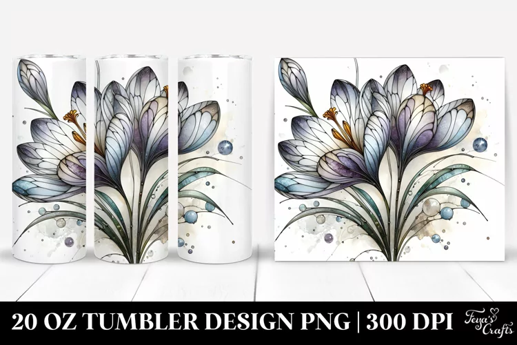 Stained Crocus | 20 Oz Tumbler