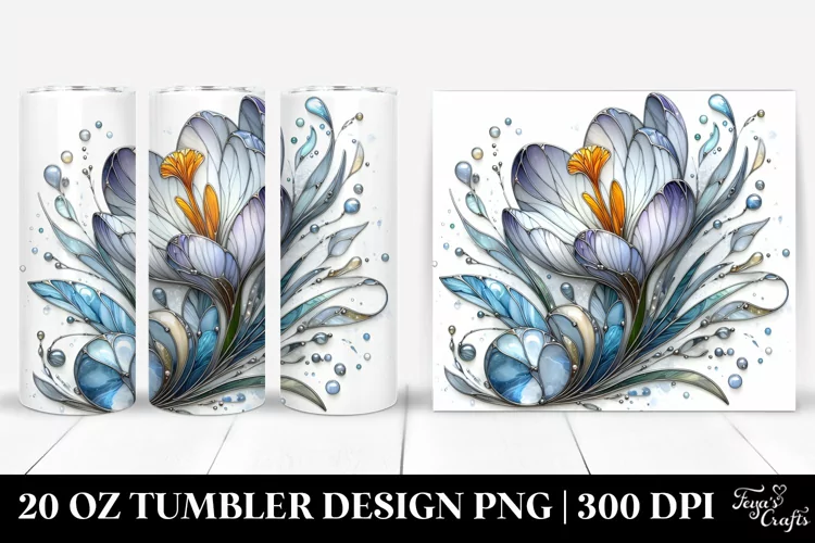 Stained Crocus | 20 Oz Tumbler
