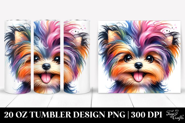 Baby Dog with Happy Expression 20 Oz Tumbler example image 1
