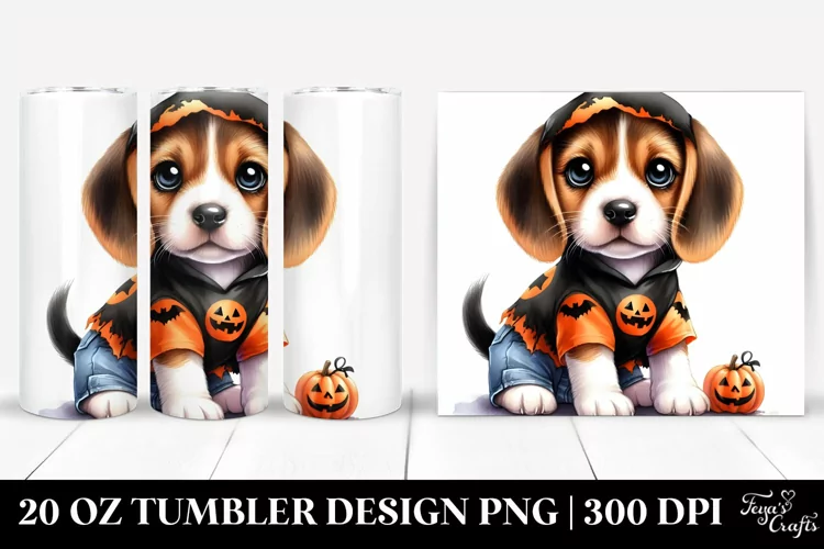 Festive Beagle Halloween 20 Oz Tumbler