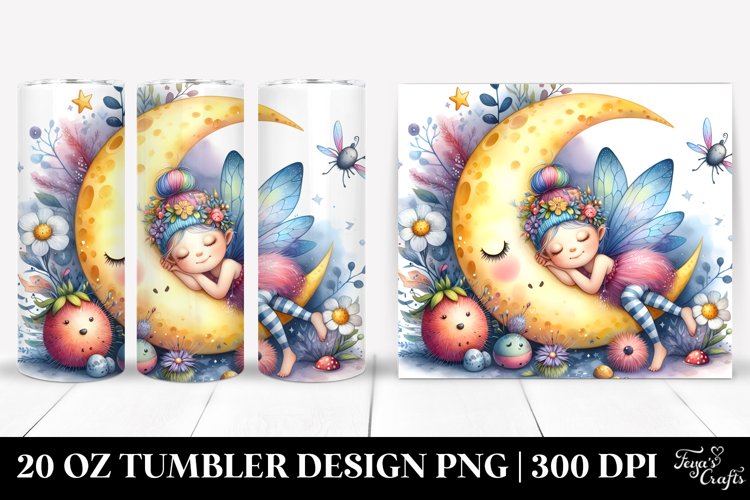 Colorful Fairy,Moon | 20 Oz Tumbler example image 1