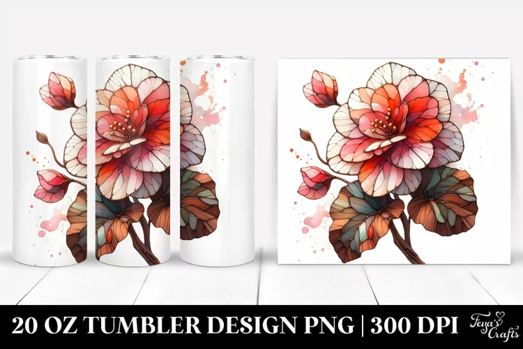 Stained Begonia Wood | 20 Oz Tumbler