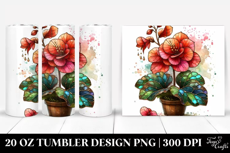 Stained Begonia Wood | 20 Oz Tumbler