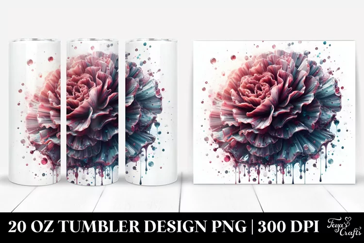 Glossy Carnation Tumbler 20 oz Tumbler