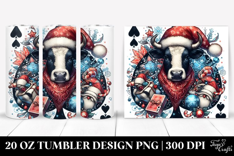 Christmas PNG 20 Oz Tumbler Design example image 1