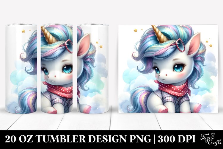 Cute Baby Unicorn Cool Haircut | 20 Oz Tumbler
