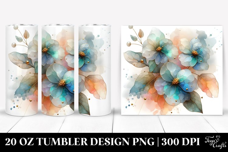 Glossy Impatiens with Golden Insertions 20 Oz Tumbler example image 1
