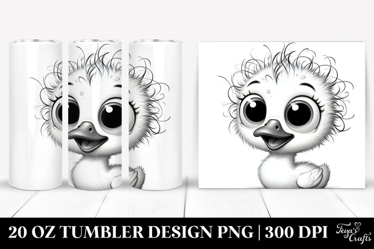 Crazy Baby Swan Tumbler example image 1
