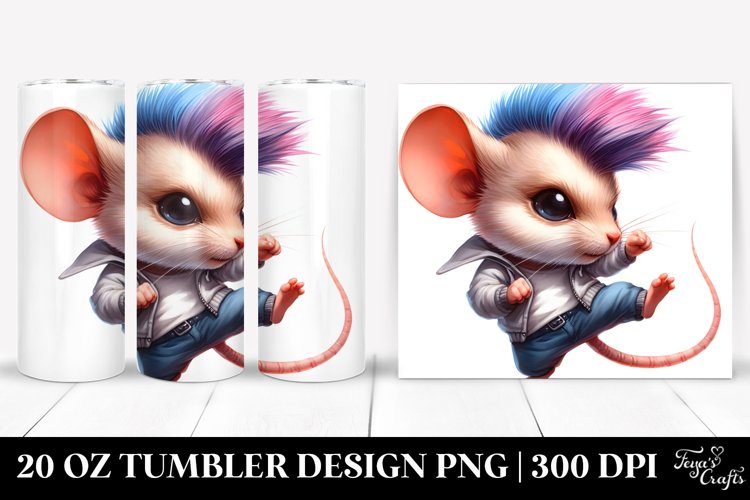 Agressive Baby Mouse, 20 Oz Tumbler example image 1