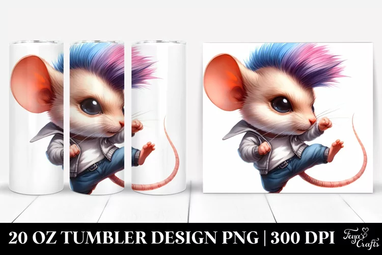 Agressive Baby Mouse, 20 Oz Tumbler