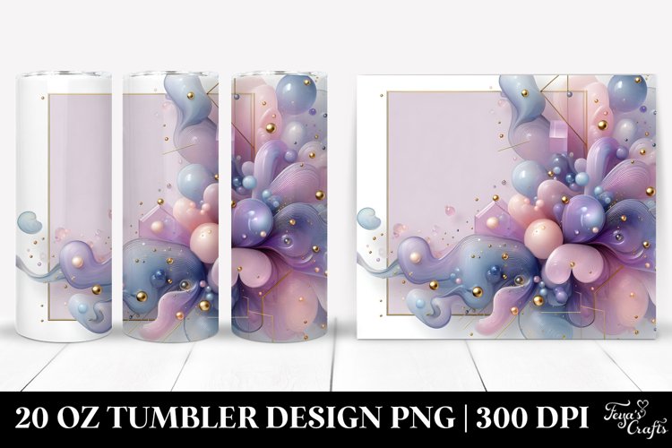 Shiny Violet Material 20 Oz Tumbler example image 1