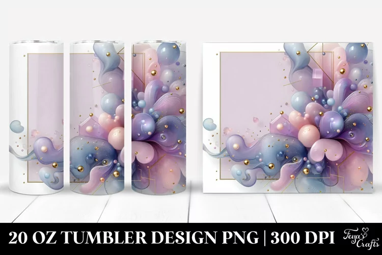 Shiny Violet Material 20 Oz Tumbler