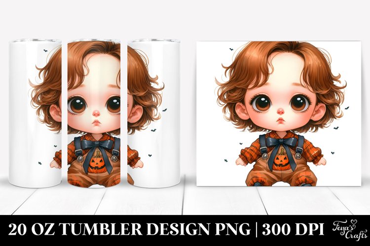 Expressive Baby Brittany 20 Oz Tumbler example image 1