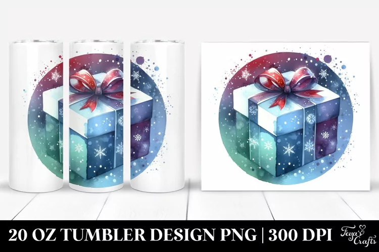 Vibrant Floral Gift, Watercolor 20 Oz Tumbler