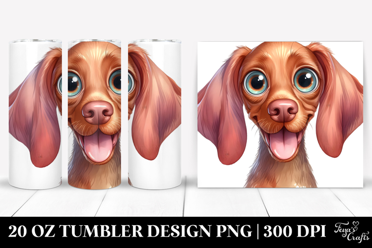 Cute Vizsla Watercolor 20 Oz Tumbler
