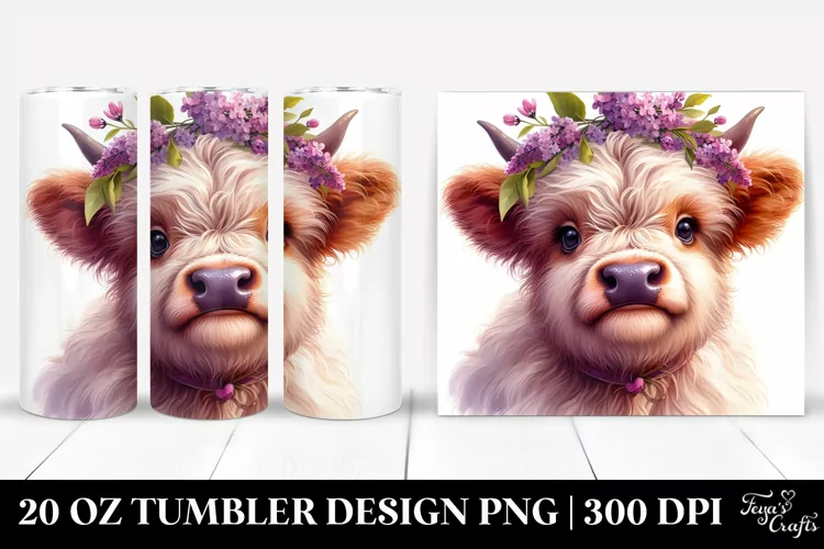 Cute Baby Highland Cow | 20 Oz Tumbler