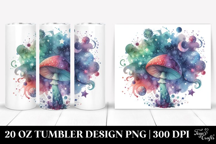 Colorful Magical Mushroom Tumbler example image 1