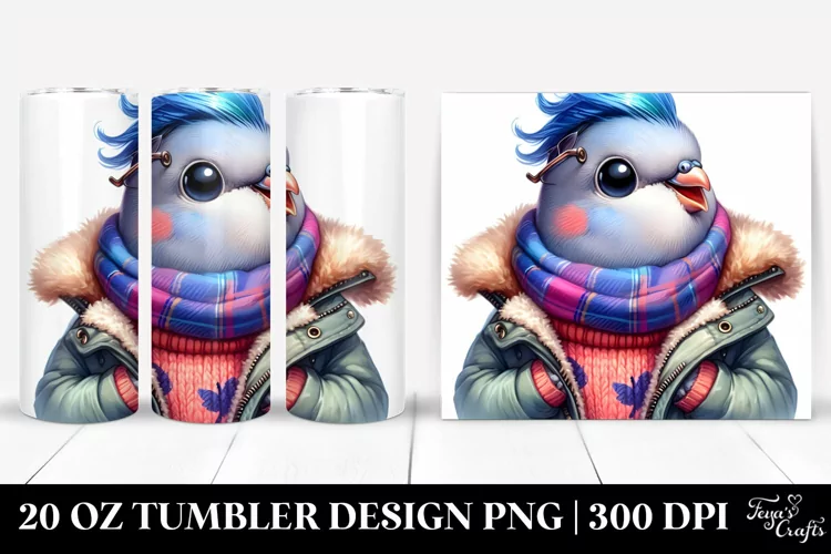 Baby Dove Poses Like a Model 20 Oz Tumbler