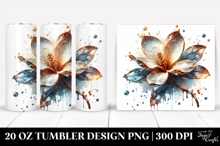 Shiny Gardenia Material 20 Oz Tumbler