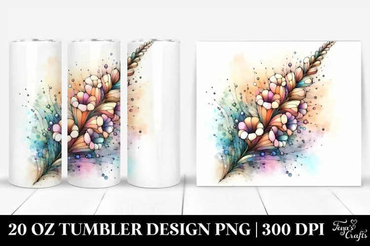 Stained Foxglove Design | 20 oz Tumbler