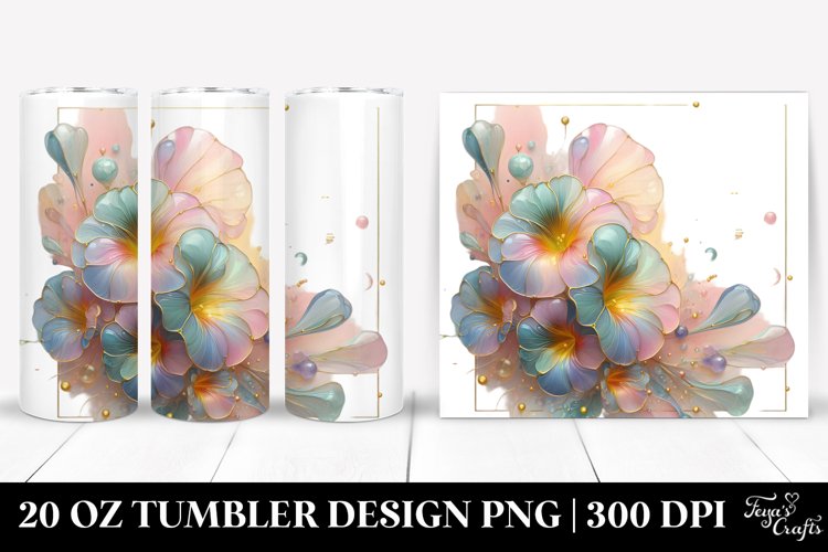 Nasturtium with Golden Accents Clipart