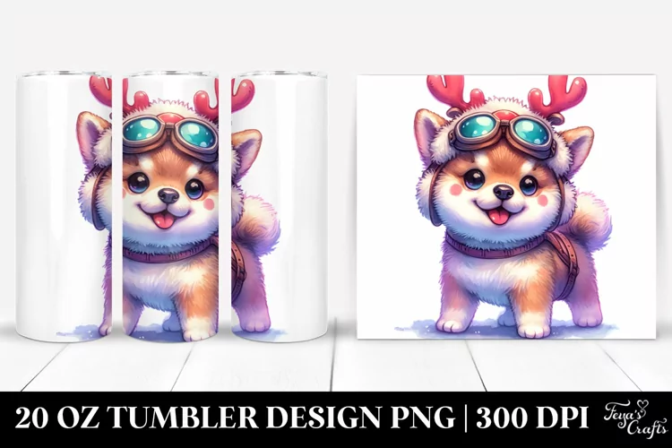Expressive Baby Shiba Inu 20 Oz Tumbler