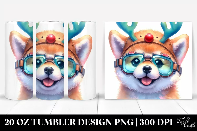 Expressive Baby Shiba Inu 20 Oz Tumbler