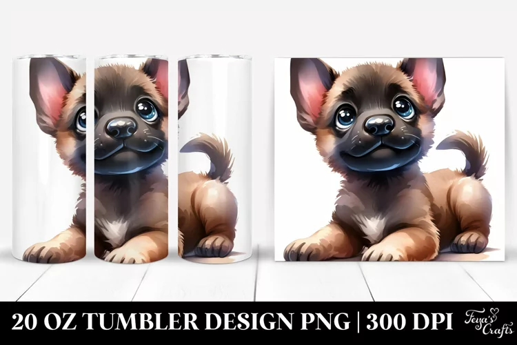 Playful Baby Malinois 20 Oz Tumbler