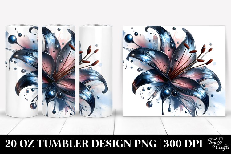 Glossy Lily Metallic | 20 Oz Tumbler example image 1